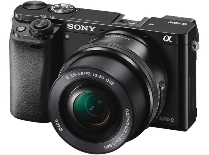 Sony Alpha a6000 Mirrorless Digital Camera 24.3MP SLR Camera with 3.0-Inch LCD (Black) w/16-50mm Power Zoom Lens