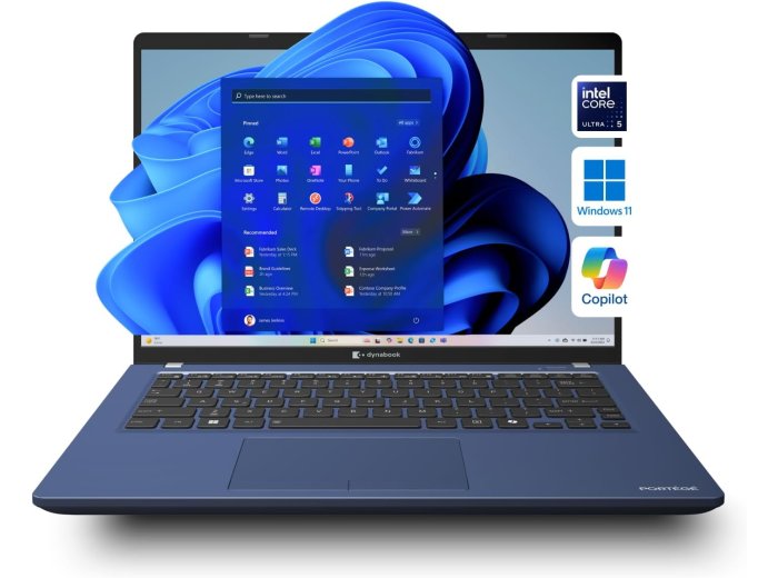dynabook Tecra A40-M 14" WUXGA Business Laptop, Intel Core Ultra 7 155U, 32GB DDR5, 1TB PCIe SSD, Windows 11 Pro, Wi-Fi 6E, Thunderbolt 4, 5MP AI Webcam, Fingerprint