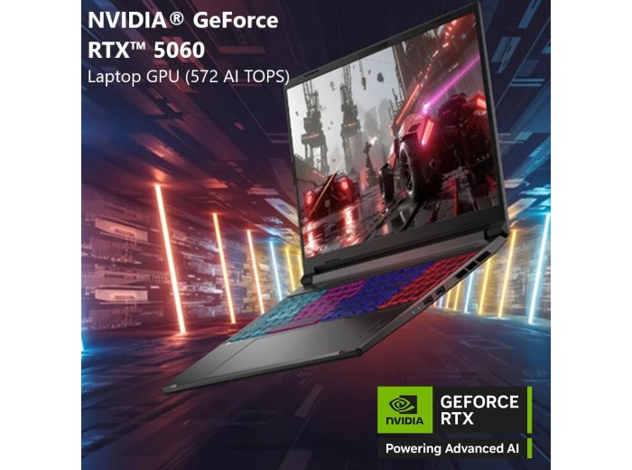Acer Nitro V 16S AI Gaming Laptop | AMD Ryzen 7 260 Processor | NVIDIA GeForce RTX 5060 Laptop GPU (572 AI Tops) | 16" WUXGA IPS 180Hz Display | 32GB DDR5 | 1TB Gen 4 SSD | Wi-Fi 6 | ANV16S-41-R2AJ