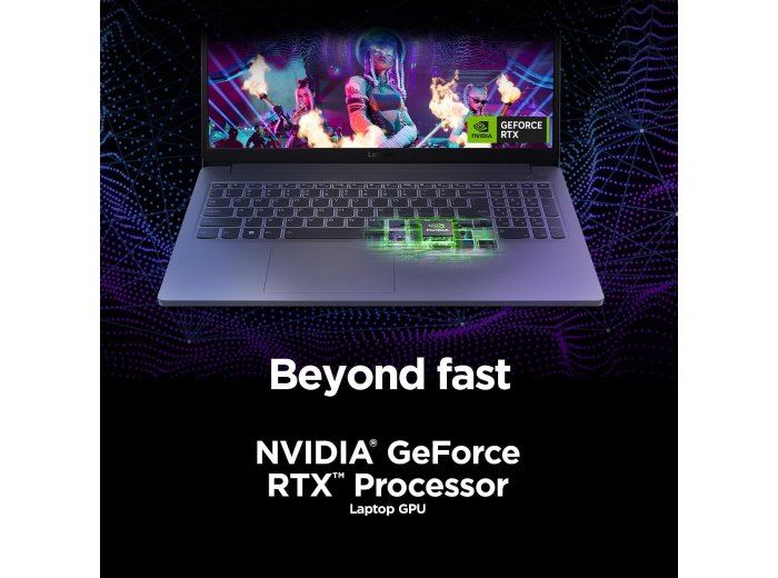 Lenovo LOQ Essential – AI-Powered Student Gaming Laptop - Intel® Core™i5-12450HX - 15.6" FHD IPS Display – 144Hz Refresh Rate – NVIDIA® GeForce RTX™ 4050 – 8GB Memory – 512GB SSD Storage – Luna Grey