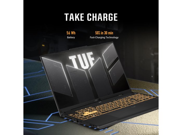 ASUS TUF Gaming F16 (2024) Gaming Laptop, 16” FHD+ 144Hz IPS-Level 16:10 Display, Intel® Core™ 5 210H Processor, NVIDIA® GeForce RTX™ 4050, 8GB DDR5, 512GB PCIe Gen4 SSD, Wi-Fi 6, Windows 11 Home