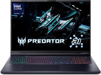 Acer Predator Helios Neo 18 AI Gaming Laptop | Intel Core Ultra 9 Processor 275HX | NVIDIA GeForce RTX 5070 Ti | 18" WQXGA 240Hz G-SYNC | 32GB DDR5 | 2TB Gen 4 SSD | Killer Wi-Fi 6E | PHN18-72-9474