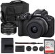 Canon EOS R50 Mirrorless Camera with 18-45mm & 50mm Double Lens Bundle
