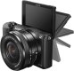 ony a5100 16-50mm Interchangeable Lens Camera with 3-Inch Flip Up LCD (Black)