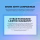 dynabook Tecra A45-M 14” Business Laptop, AMD Ryzen 5 220 (Up to 4.9GHz), 16GB DDR5 RAM, 512GB SSD, WUXGA 1920x1200, Wi-Fi 7, Windows 11 Pro, AI Copilot, Thunderbolt 4, Lightweight